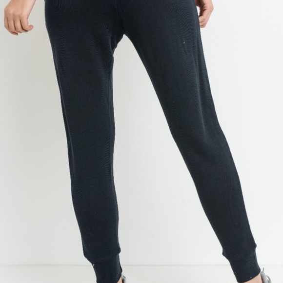 Black Drawstring Joggers - Picture 4 of 5